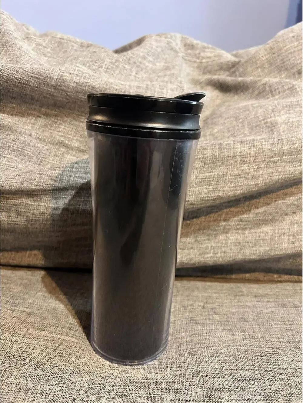 Starbucks Travel Mug Black And Gold 16 oz 2015 Drink Through Lid